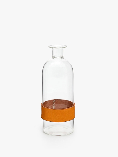 Bottle with Leather Grip